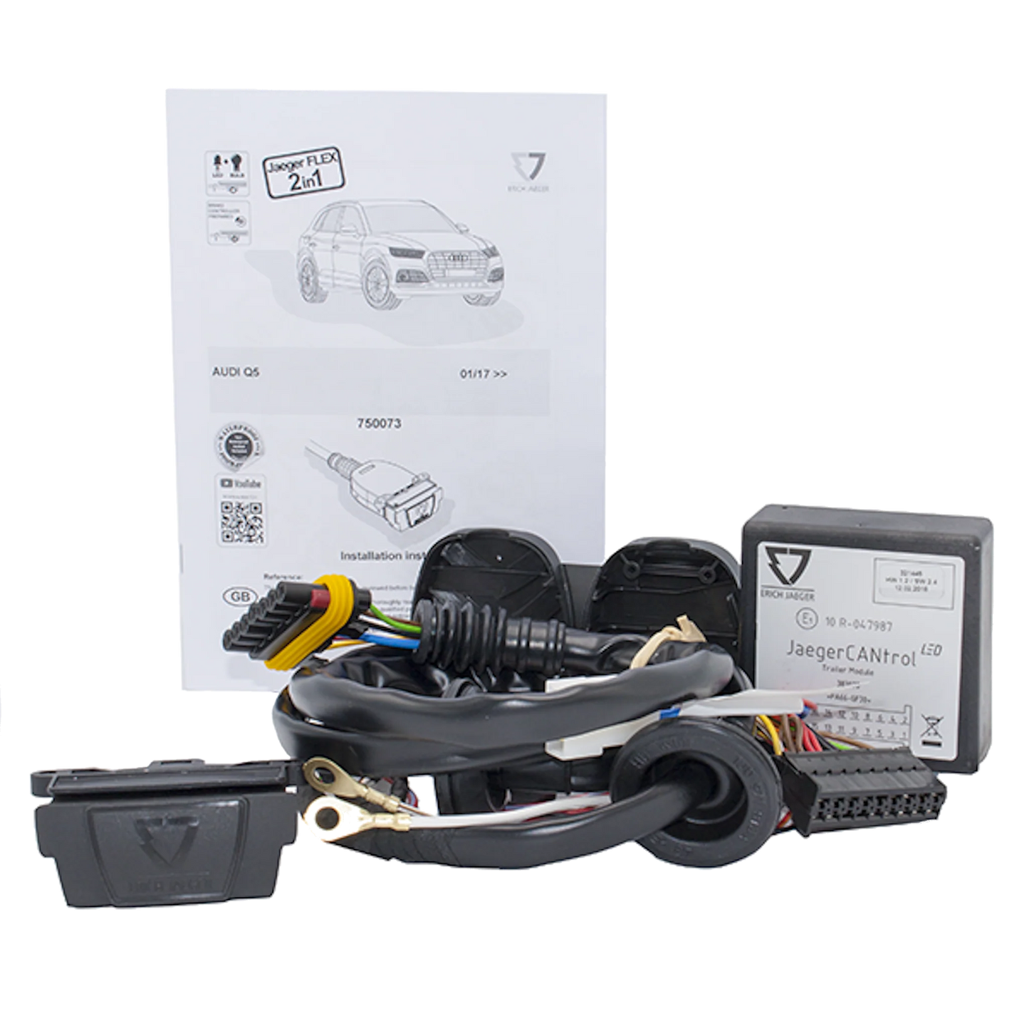 Erich Jaeger Direct Fit Wiring Harness for Audi Q5 (01/2017 - on), Volkswagen Touareg (06/2018 - on), Audi Q7 (08/2015 - on), Audi A4 (03/2016 - on), Audi A5 (04/2017 - on) 750073EJ