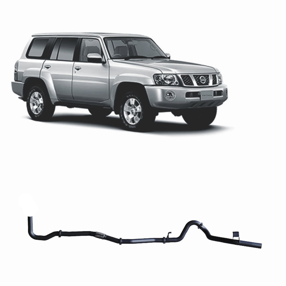 Redback Extreme Duty Exhaust for Nissan Patrol GU TD42T (05/1998 - 09/2007) Wagon & Ute