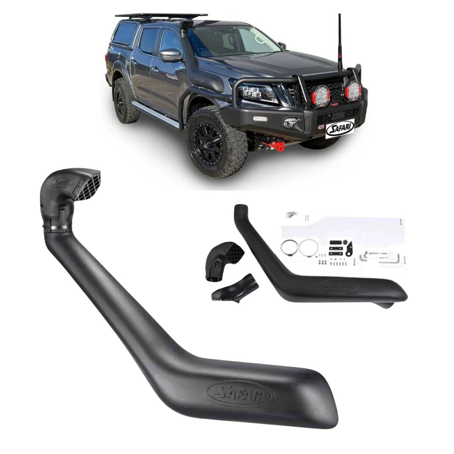 Safari V-Spec Snorkel for Nissan Navara NP300 D23 2.3L Facelift Models (12/2020 - on) - SS742HF