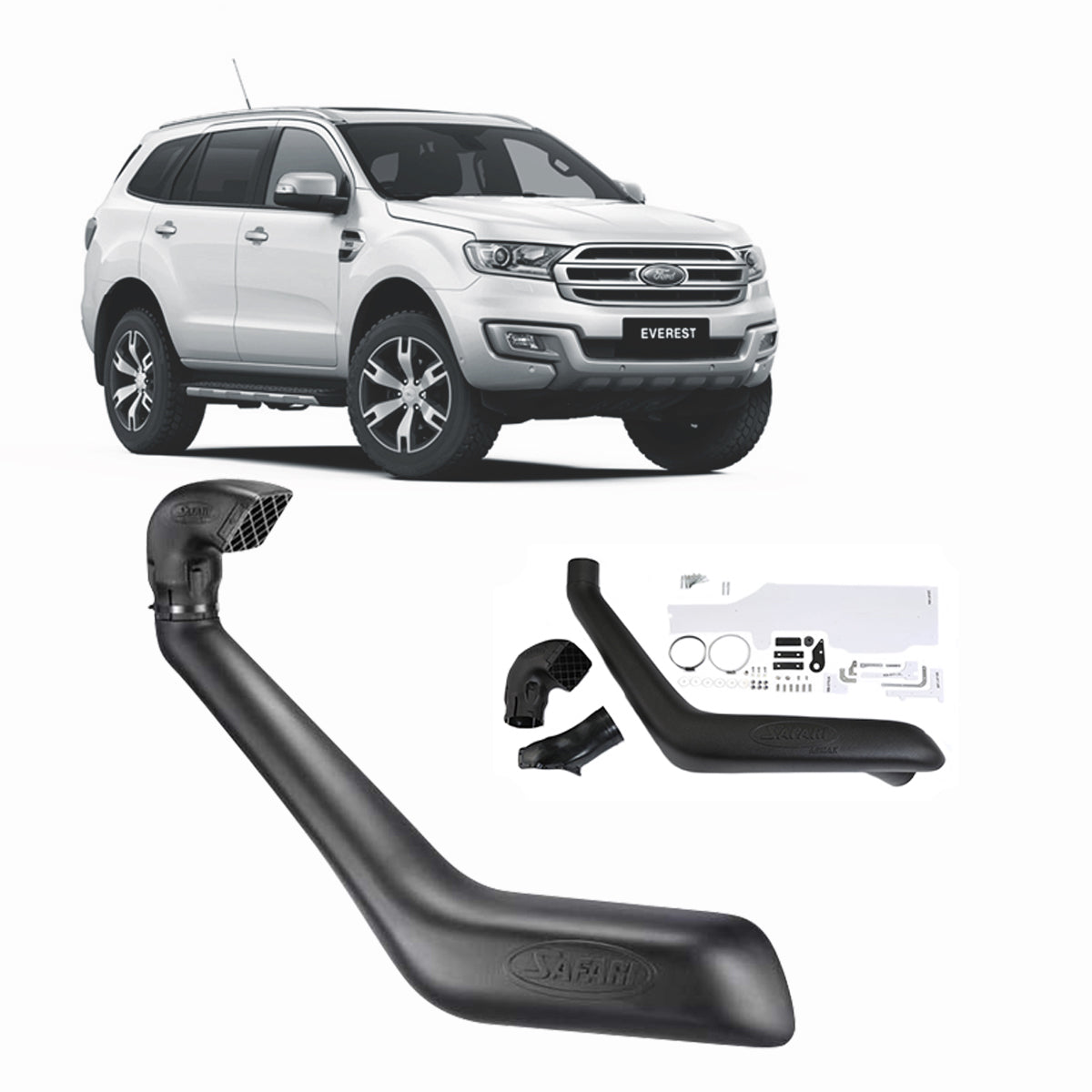 Safari Armax Snorkel for Ford Ranger PX2 MkIII (2019 Facelift) 2.0L, Everest All Engines (07/2015 - 05/2022) - SS984HP