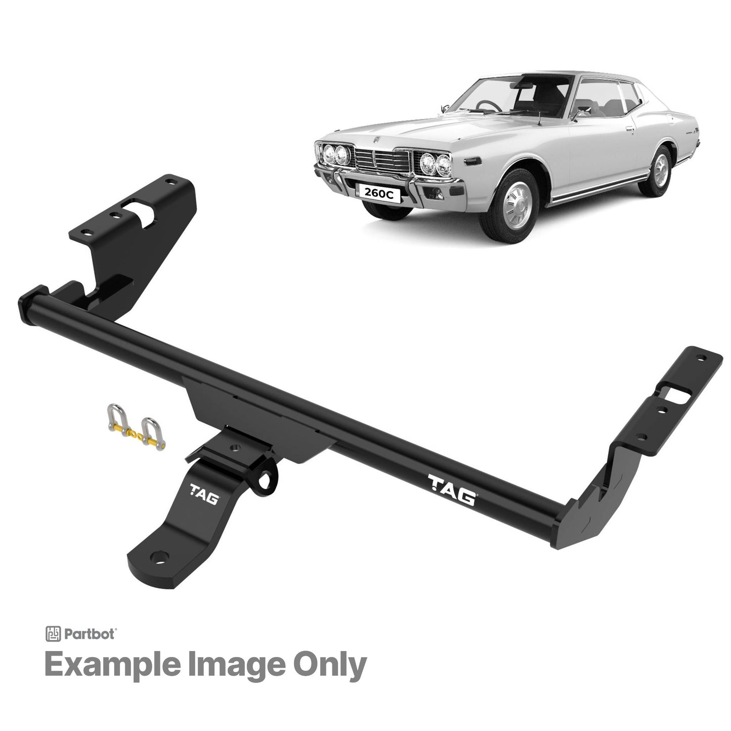 TAG Towbar Standard Duty for Nissan 260C (01/1971 - 01/1979), 280C (01/1971 - 01/1979), 240C (01/1971 - 01/1979)