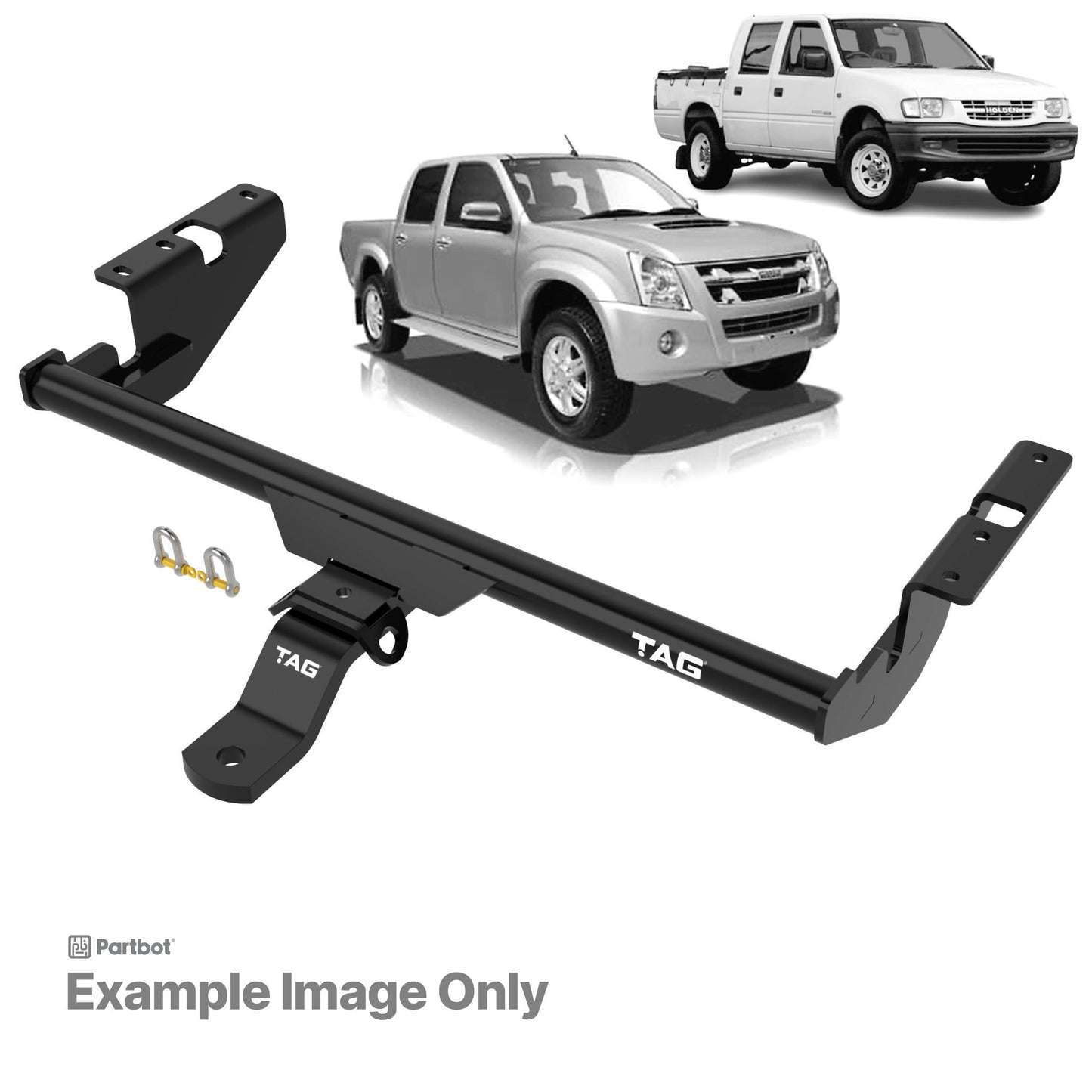 TAG Standard Duty Towbar & Direct Fit Wiring for Holden Rodeo (02/2003 - 07/2005)