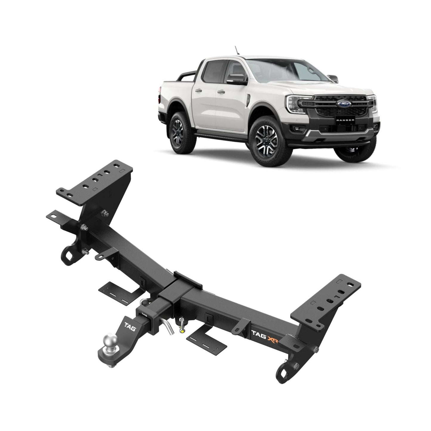 TAG Extreme Recovery Towbar and Direct Fit Wiring Harness for Ford Ranger (01/2025 - On) - Styleside Models