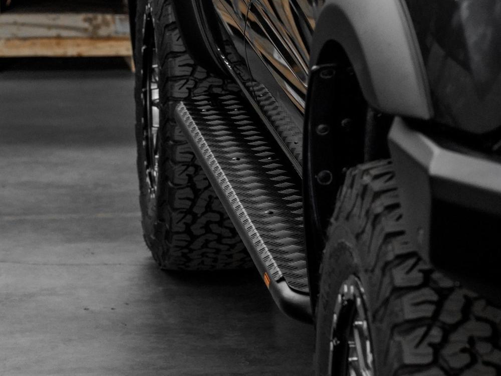 PIAK Side Step (Can use for rails, Black) to suit Ford Ranger PX MKI,II,III (10-2011 to 3-2022)