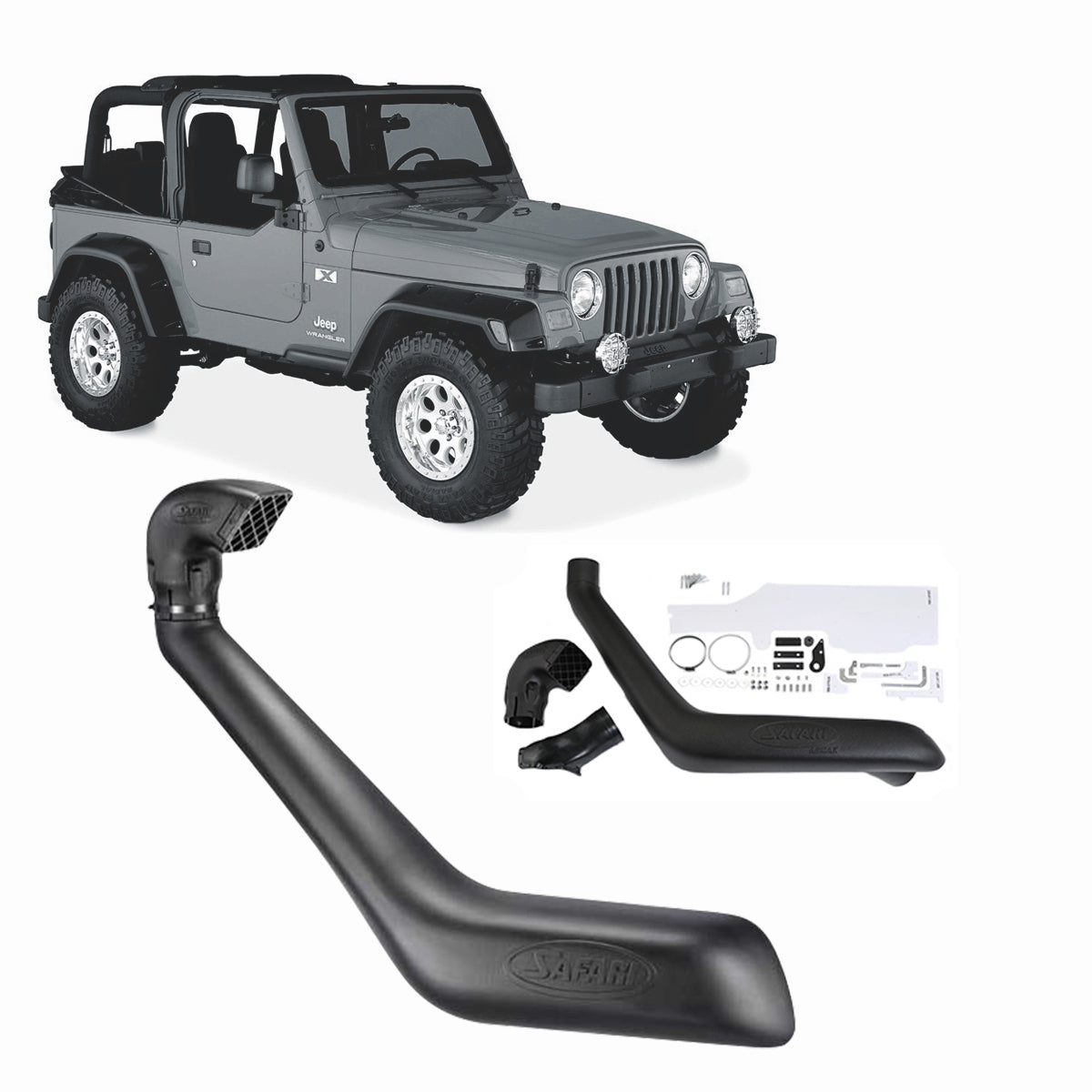 Safari Snorkel for Jeep Wrangler (1991 - 2007) - SS1050HF