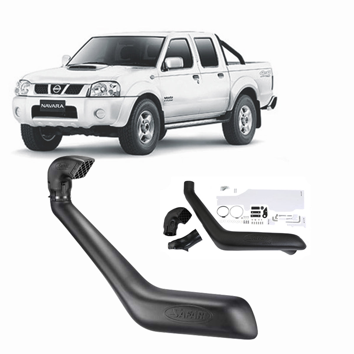 Safari Snorkel for Nissan Navara (11/2001 - 10/2015) - SS726HF