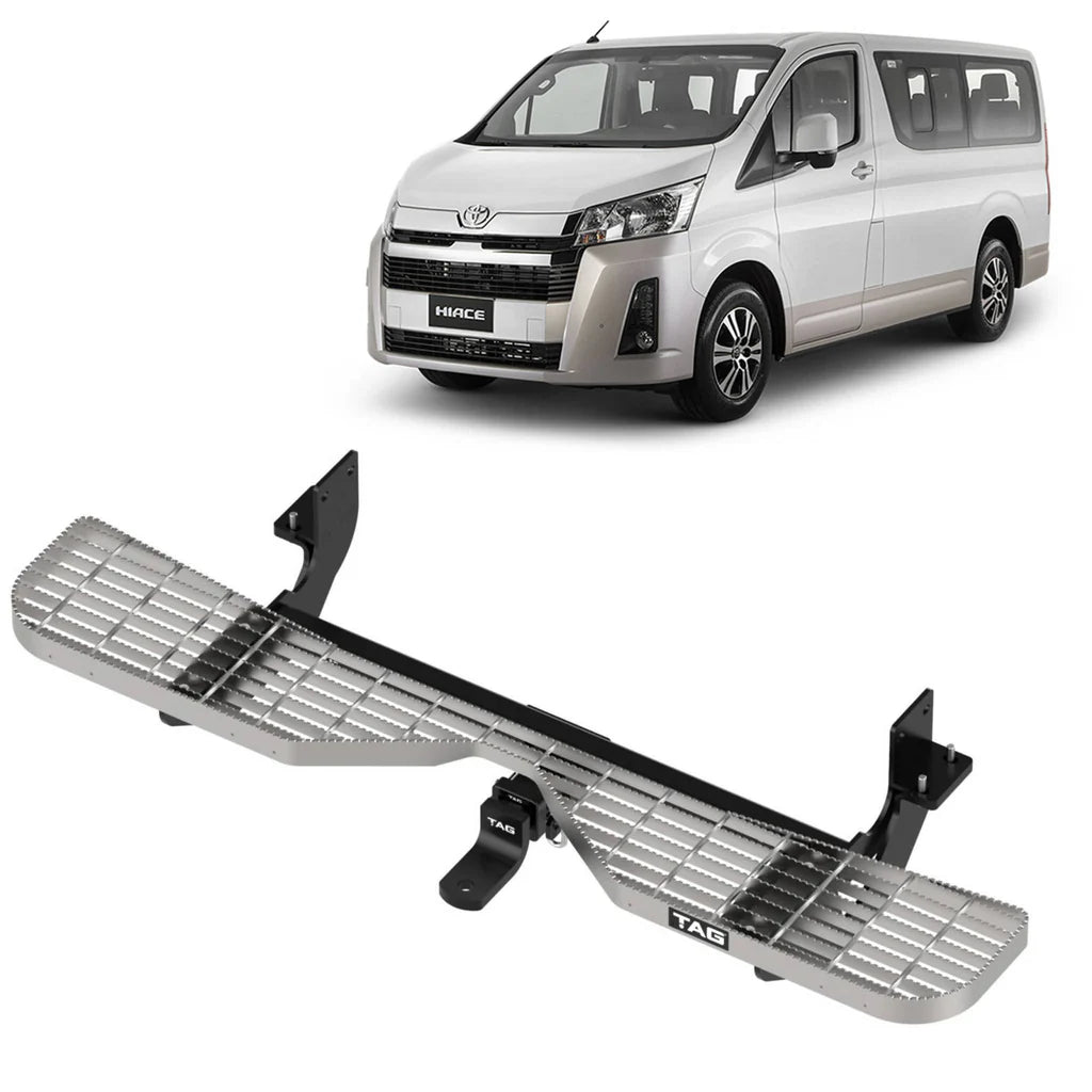 Toyota Hiace / Commuter (02/2019 - 07/2025) (No Wiring Harness) - TAG Rear Step & Towbar Kit (No Wiring)