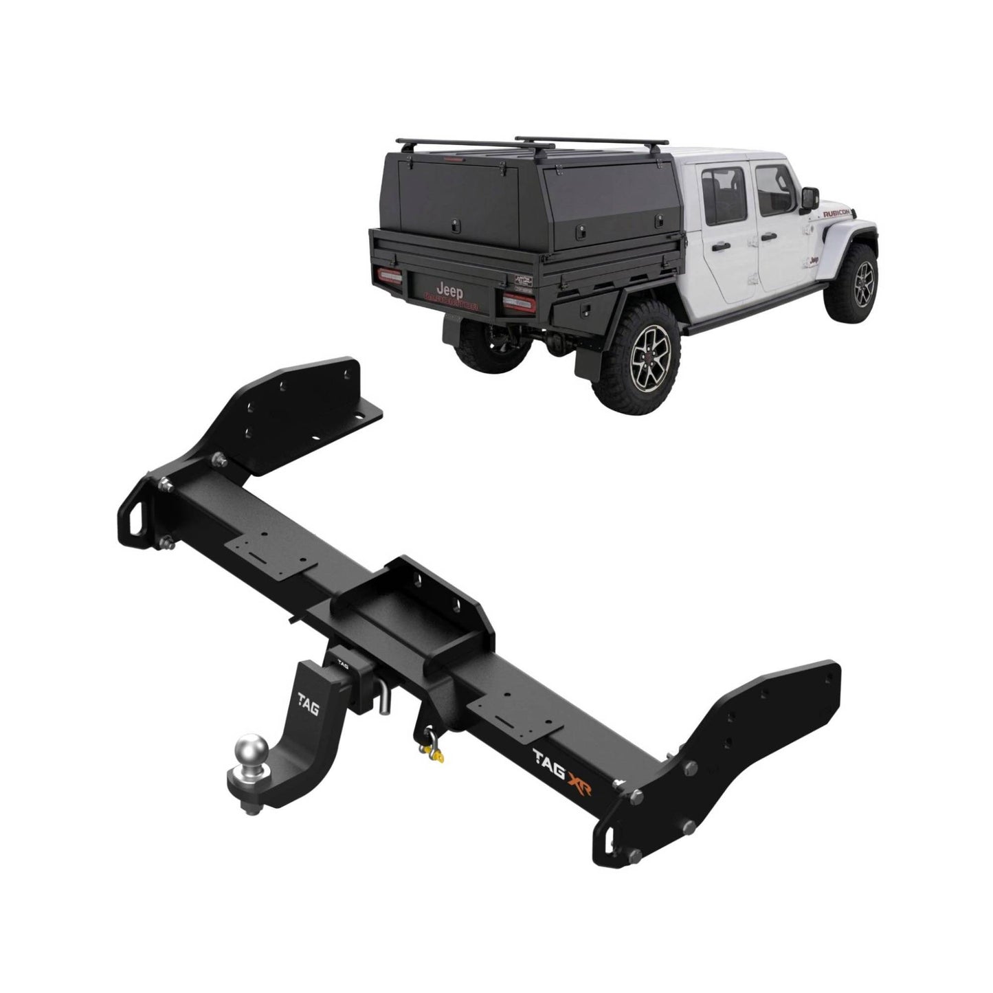 TAG Extreme Recovery Towbar & Universal Wiring for Jeep Gladiator Cab Chassis (JT) (01/20-on)