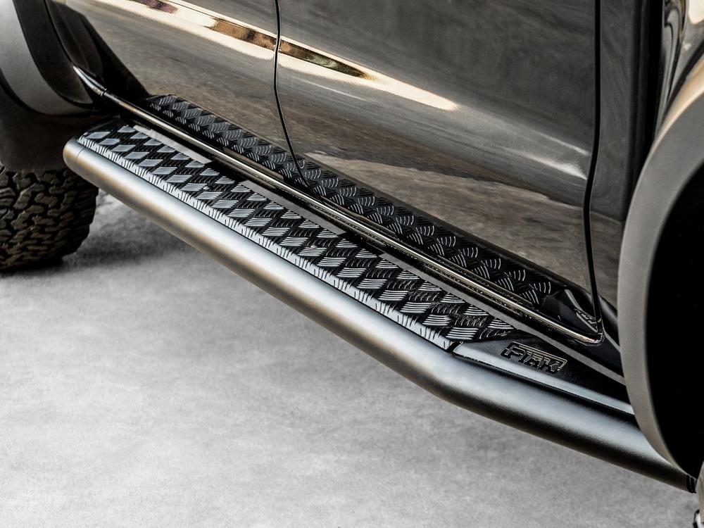 PIAK Side Step (Can use for rails, Black) to suit Ford Ranger Raptor PX MKIII (7-2018 to 3-2022) - PKSSFDX18B