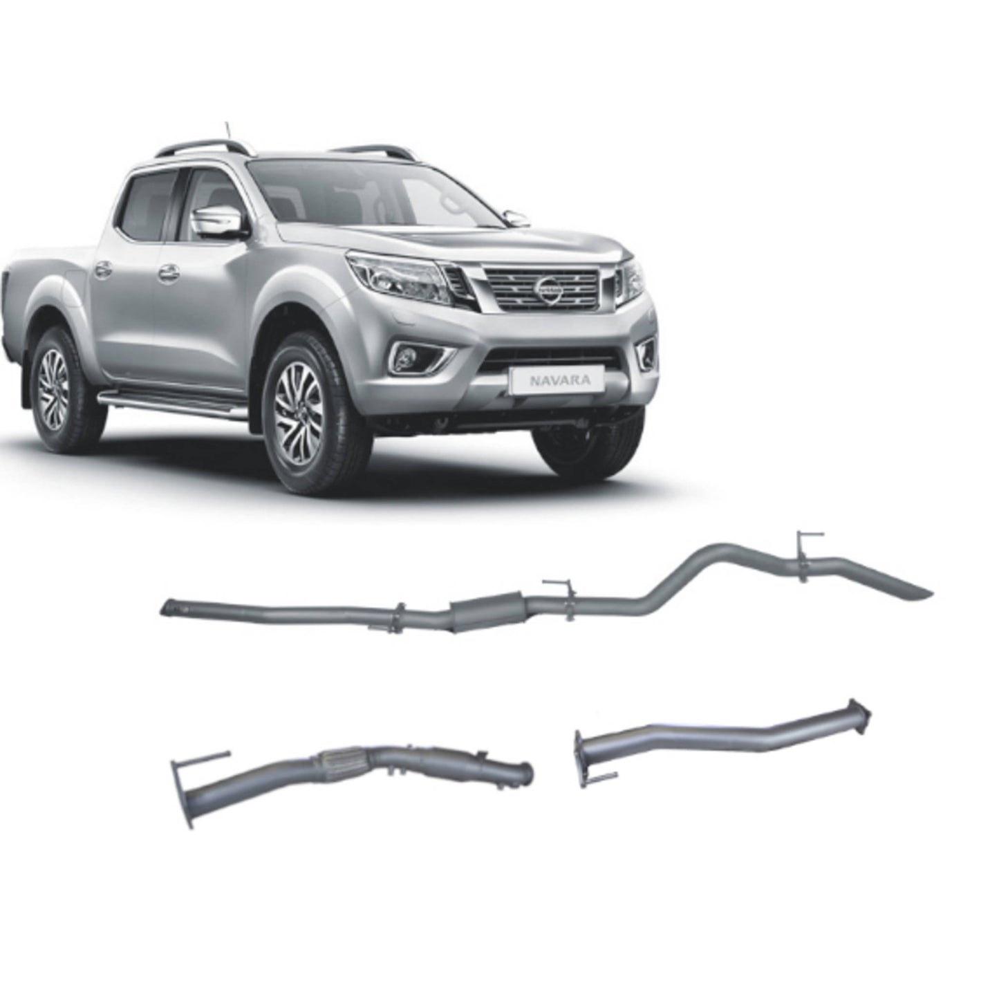 Redback Extreme Duty exhaust for D23 NP300 Back Turbo Back with Highflow Cat