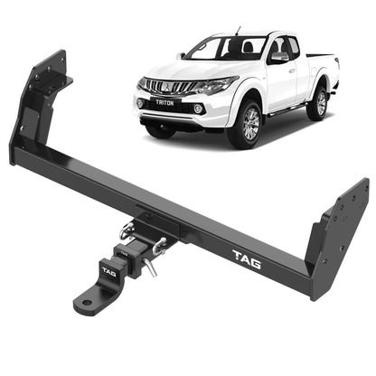 Mitsubishi Triton ML Ute With Step (07/2006 - 08/2009) - TAG Heavy Duty Towbar & Direct Fit Wiring