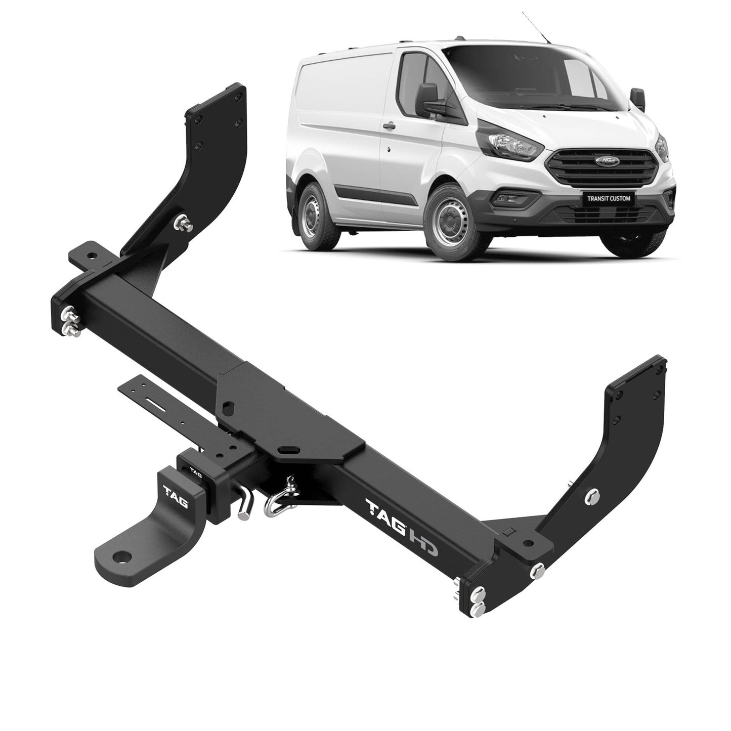 TAG Heavy Duty Towbar & Direct Fit Wiring for Ford Transit Custom VN (06/2016 - 02/2024)