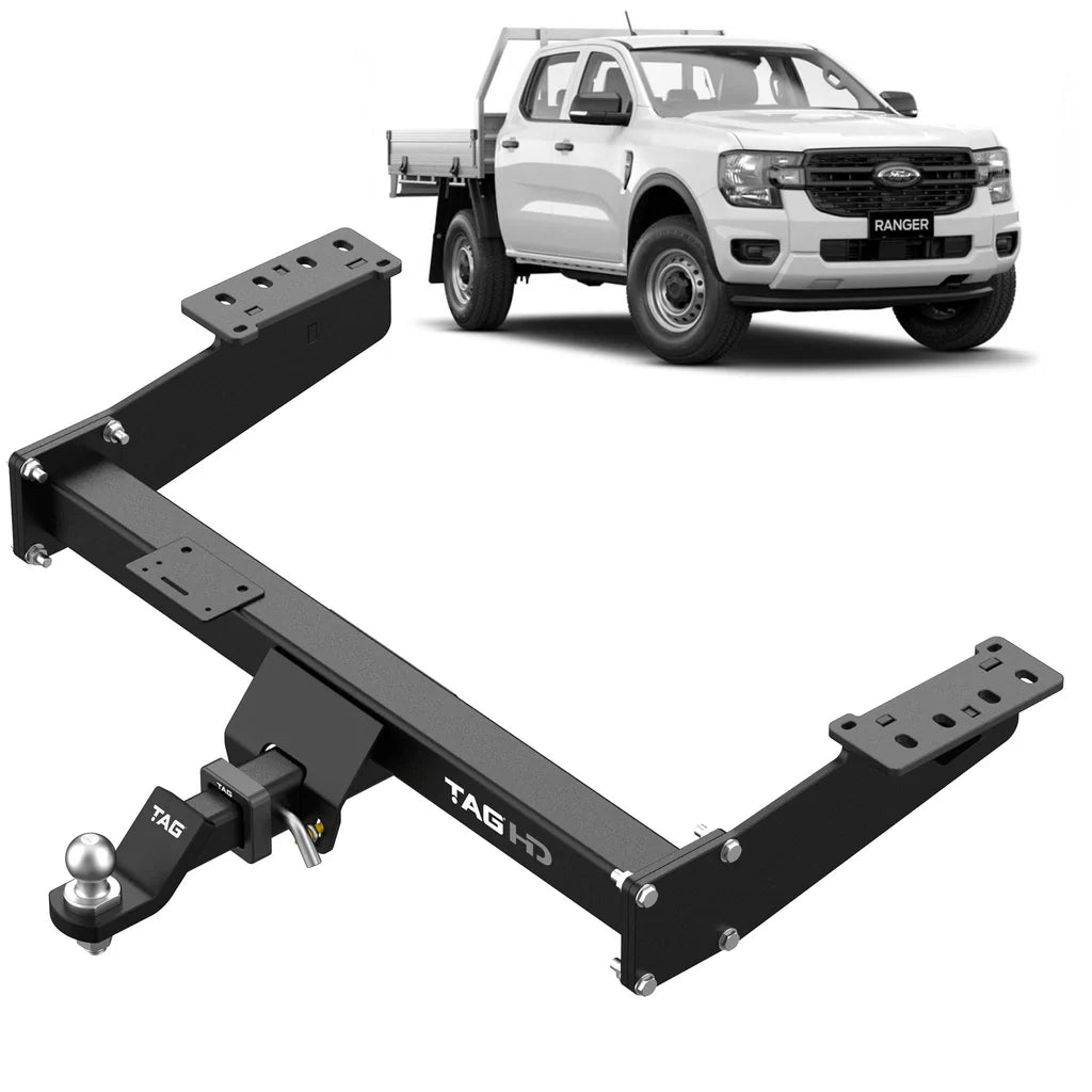 Next-Gen Ford Ranger (06/2022 - 12/2024), Volkswagen Amarok (12/2022 - on) - TAG Heavy Duty Extended Towbar & Wiring Kit