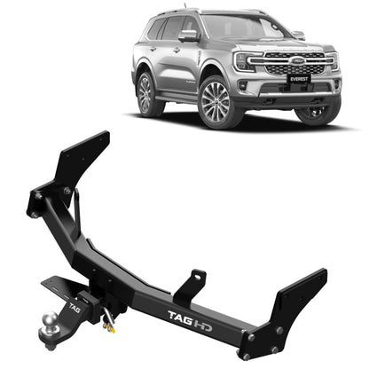 Next-Gen Ford Everest (06/2022 - 10/2024) - TAG Heavy Duty Towbar & Direct Fit Wiring Kit