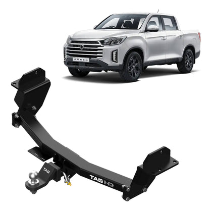 SsangYong Musso Ute Short Wheel Base (10/2018 - On) - TAG Heavy Duty Towbar & Direct Fit Wiring Kit