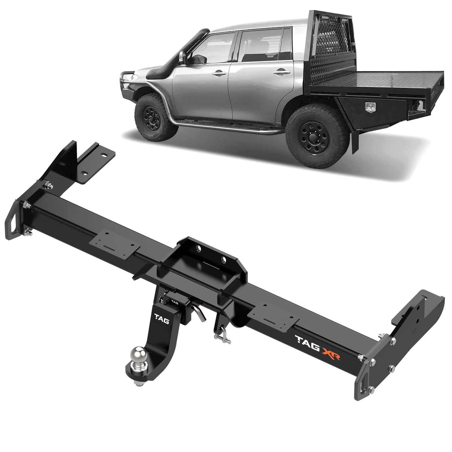 TAG Extreme Recovery Towbar & Direct Fit Wiring for Nissan Patrol Chopped Utes (12/2012 - on)