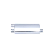 Single side In / Dual side Out - 10"x6" Oval, In 2-1/2", L 20", Out 2", Stainless