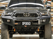 PIAK Elite Non Loop Bull Bar (Orange Recovery Points & Black Bash Plate) to suit Toyota HiLux (5-2020 to 12-2023) - PKEBTYH20ZB
