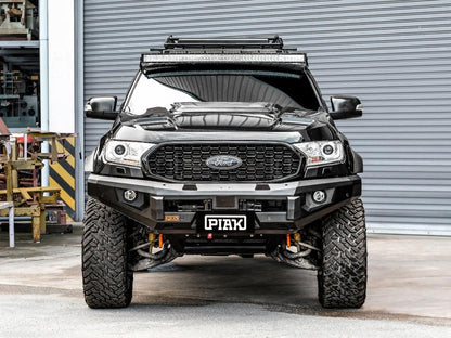 PIAK Elite Non Loop Bull Bar (Orange Recovery Points & Black Bash Plate) to suit Ford Ranger PX MKII & MKIII (6-2015 to 3-2022) & Everest (7-2015 to 5-2022) - PKEBFDR15ZB