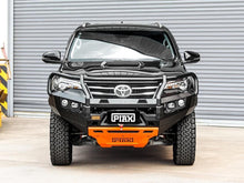 PIAK Elite Non Loop Bull Bar (Black Recovery Points & Orange Bash Plate) to suit Toyota Fortuner (8-2015 to 5-2018) - PKEBTYF15BZ
