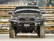 PIAK Elite Non Loop Bull Bar (Black Recovery Points & Bash Plate) to suit Toyota HiLux (5-2020 to 12-2023) - PKEBTYH20BB
