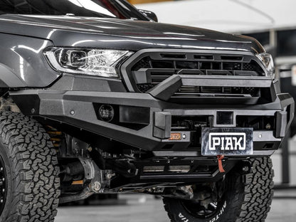 Elite Non Loop Bull Bar (Black Recovery Points & Bash Plate) to suit Ford Ranger PX MKII & MKIII (6-2015 to 3-2022) & Everest (7-2015 to 5-2022) - PKEBFDR15BB