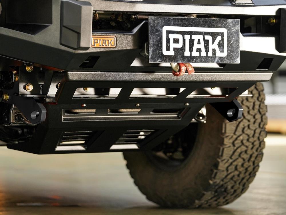 PIAK Elite Non Loop Bull Bar (Black Recovery Points & Bash Plate) to suit Toyota HiLux (5-2020 to 12-2023) - PKEBTYH20BB