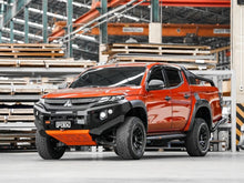 PIAK Elite Non Loop Bull Bar (Black Recovery Points & Orange Bash Plate) to suit Mitsubishi Triton (11-2018 to 11-2023) - PKEBMIT19BZ