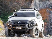 PIAK Elite Non Loop Bull Bar (Orange Recovery Points & Black Bash Plate) to suit Mitsubishi Pajero Sport QF (11-2019 to 3-2024) - PKEBMIP20ZB