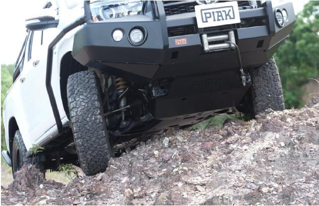 PIAK Radiator & Engine Plate (Black) to suit Toyota HiLux (7-2015 to 4-2020) - PKRETYH15B