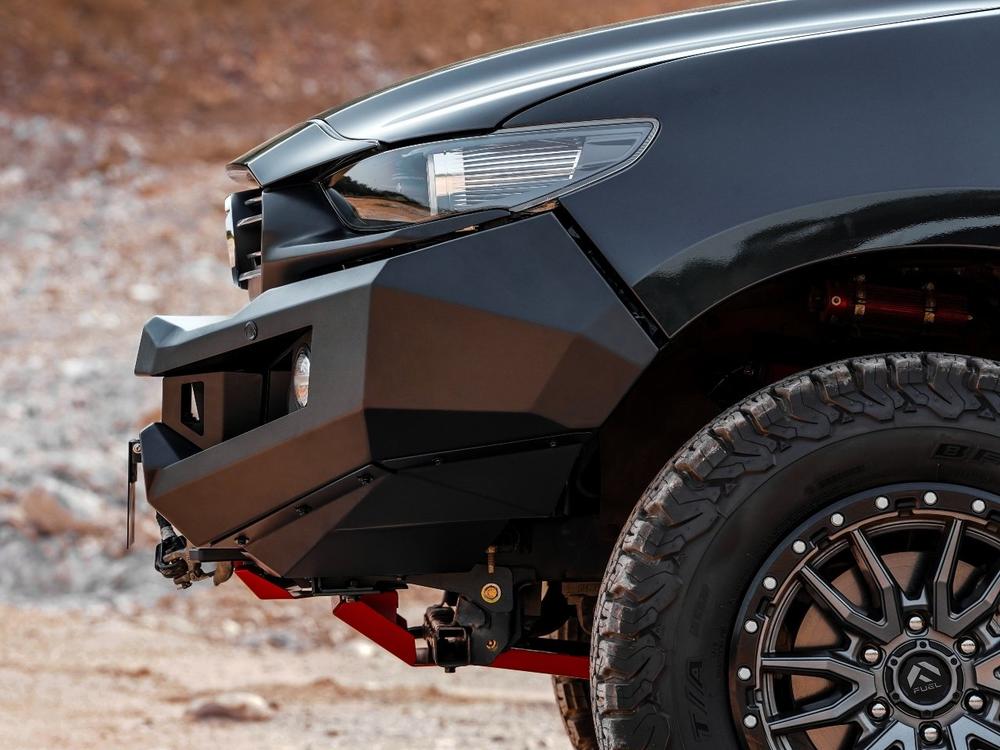 PIAK Genesis Non Loop Bull Bar (Black Recovery Points & Orange Bash Plate) to suit Mazda BT-50 (7-2020 to 12-2024) - PKGB90MAB20BZ