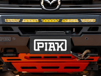 PIAK Genesis Non Loop Bull Bar (Black Recovery Points & Orange Bash Plate) to suit Mazda BT-50 (7-2020 to 12-2024) - PKGB90MAB20BZ