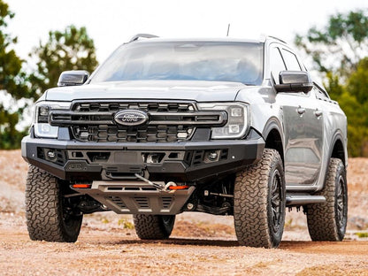 PIAK Genesis Non Loop Bull Bar (Orange Recovery Points & Grey Bash Plate) to suit Ford Ranger PY (3-2022 on) & Everest (6-2022 on) - PKGB90FDR22ZG