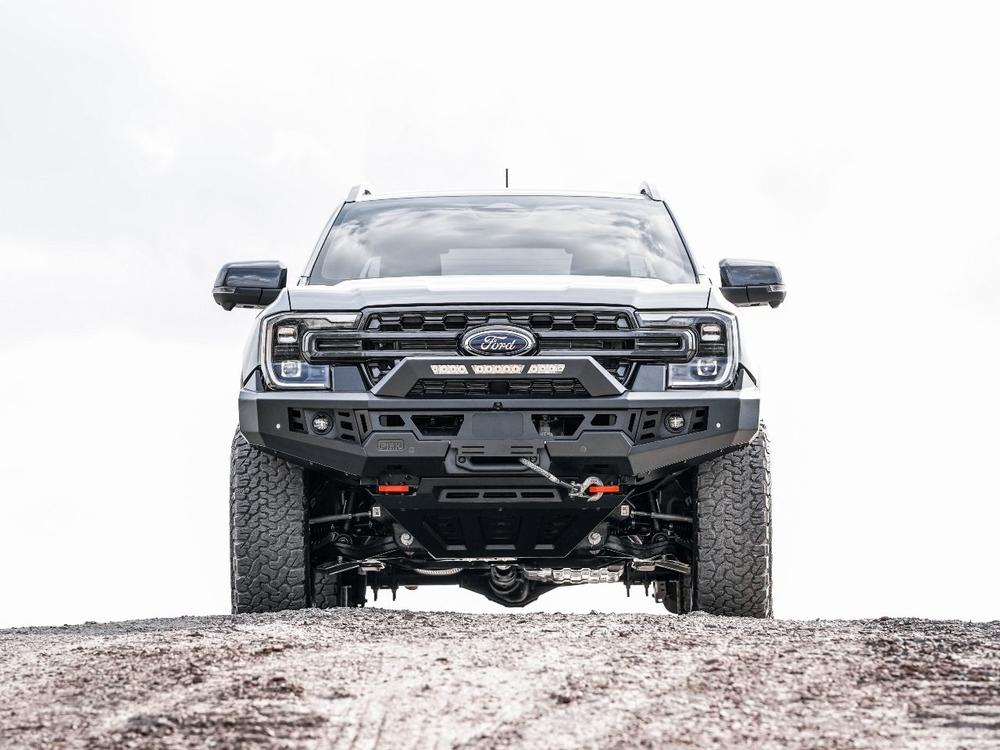 PIAK Genesis Non Loop Bull Bar (Orange Recovery Points & Black Bash Plate) to suit Ford Ranger PY (3-2022 on) & Everest (6-2022 on) - PKGBFDR22ZB