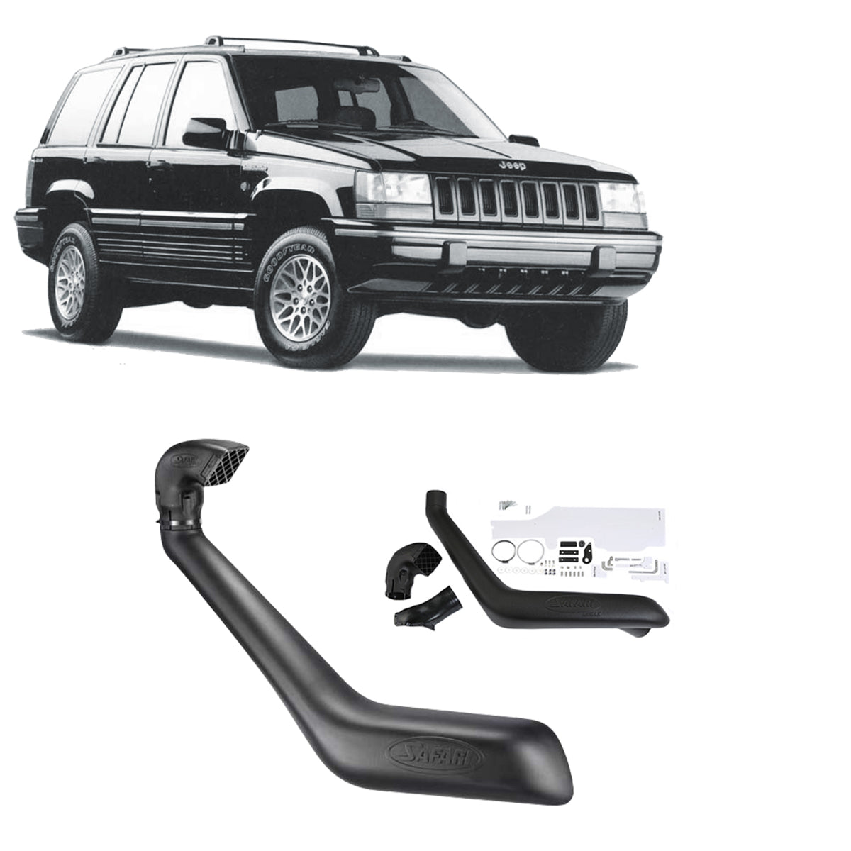 Safari Snorkel for Jeep Grand Cherokee (03/1996 - 07/1999) - SS1120HF