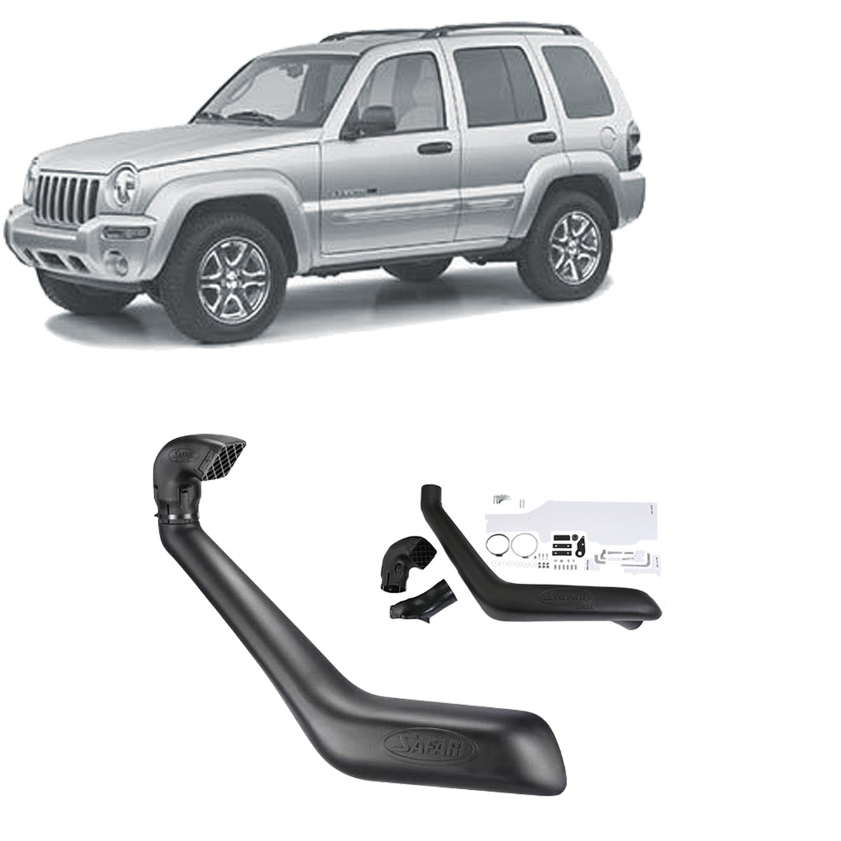 Safari Snorkel for Jeep Cherokee (09/2001 - 01/2008) - SS1135HF