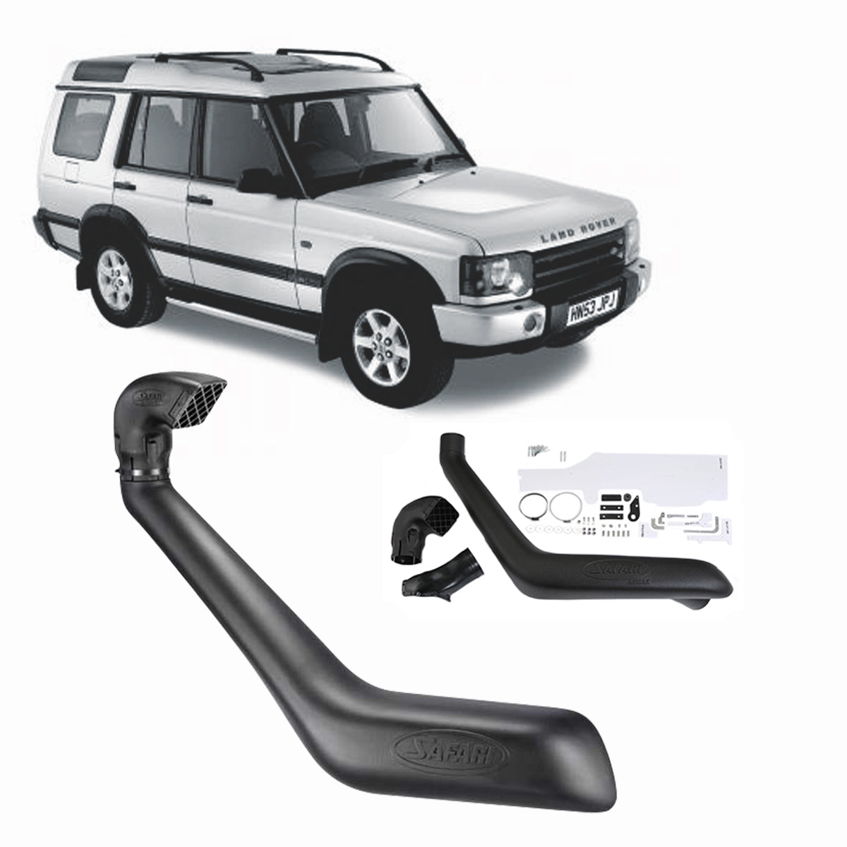 Safari Snorkel for Land Rover Discovery 4 (09/2005 - 07/2017), Discovery 3 (04/2005 - 09/2009), Discovery (07/2005 - 09/2009) - SS385HF