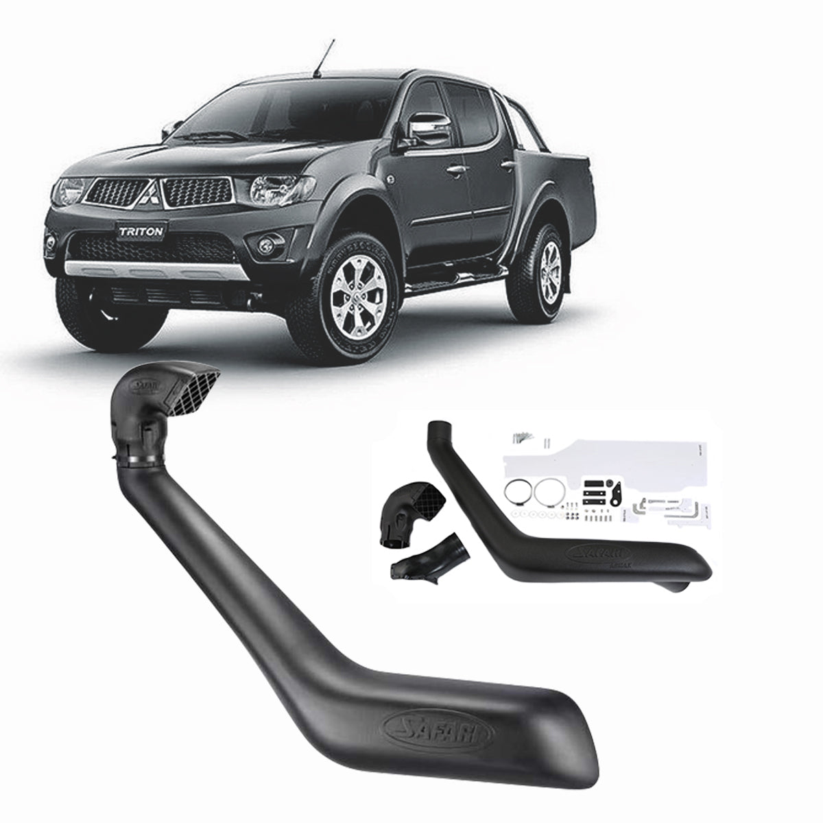 Safari Snorkel for Mitsubishi Triton ML 3.2L (10/2006 - 08/2009), MN 2.5L (09/2009 - 2015) - SS661HF