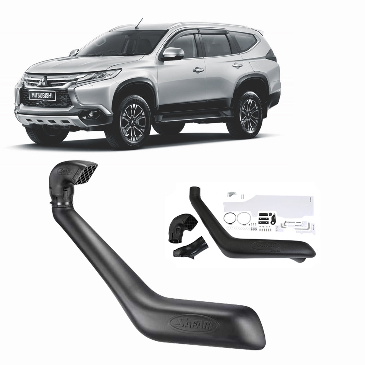 Safari Snorkel for Mitsubishi Pajero Sport (01/2015 - 09/2019) - SS667HF