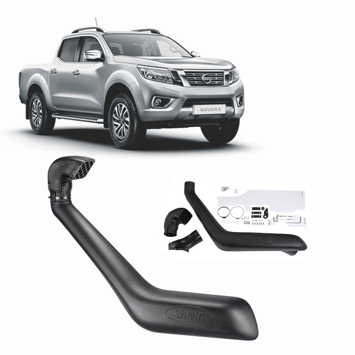 Safari Snorkel for Nissan Navara NP300 D23 2.3L (01/2015 - 11/2020) - SS741HF